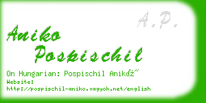 aniko pospischil business card